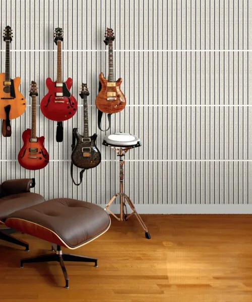 Slatwall Perla 43/64” (17Mm) 3D Acoustic Cork Wall Panels (Wswp17) Slatwall Perla Cork Wall Panels Giutar Studio Natural Sound Diffusion