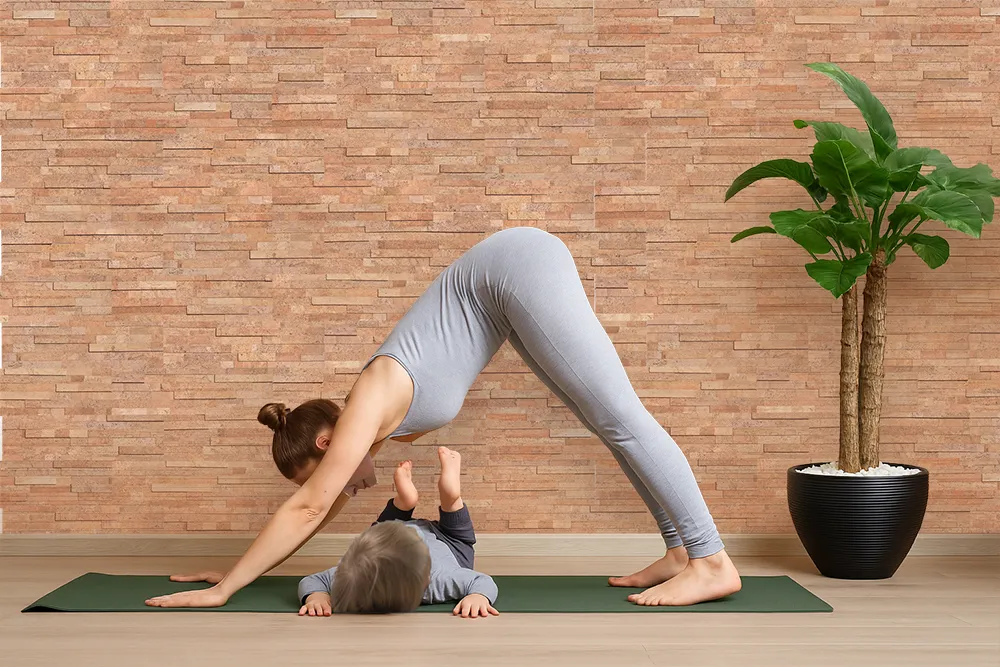 Slimwood Cork Wall Tiles Allergy-Friendly Material Yoga Studio