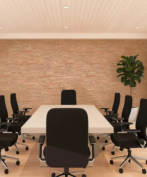 Slimwood – 1/2″ (12Mm) (Wall Tile) Slimwood Cork Wall Tiles Conference Room Feature Wall