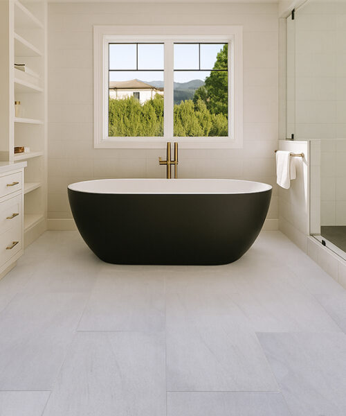 Snowstone - 19/64&Quot; (7.5Mm) - Swiss Techslate (Mcsnows7.5) Snowstone Techalate Swiss Floating Scratch-Resistant Bathroom Waterproof Flooring