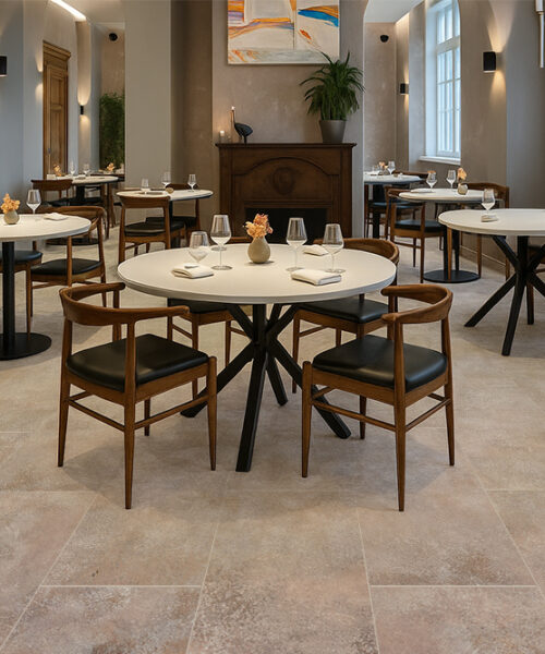 Sunlit Stone - 19/64&Quot; (7.5Mm) - Swiss Techslate (Msunst7.5) Sunlit Stone Techalate Swiss Eco-Friendly Waterproof Restaurant Flooring