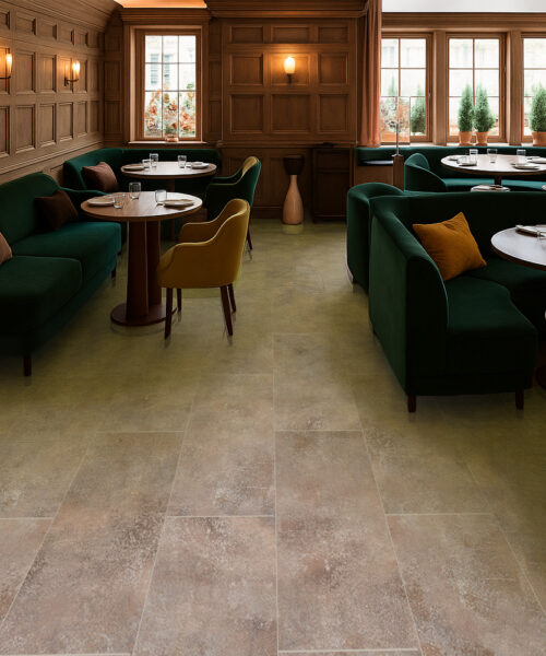 Sunlit Stone - 19/64&Quot; (7.5Mm) - Swiss Techslate (Msunst7.5) Sunlit Stone Techalate Swiss Fire-Resistant Commercial Flooring Easy To Install Hotel Restaurant