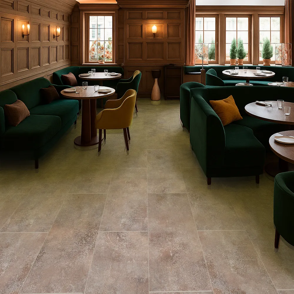Sunlit Stone - 19/64&Quot; (7.5Mm) - Swiss Techslate (Msunst7.5) Sunlit Stone Techalate Swiss Fire-Resistant Commercial Flooring Easy To Install Hotel Restaurant