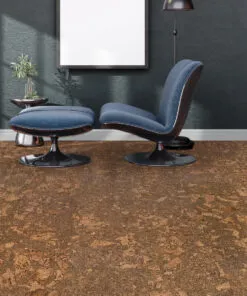 Tasmanian Burl - 1/4&Quot; (6Mm) - Cork Glue Down Tile (Gtbu6) Tasmanian Burl Cork Flooring In A Home Office Create A Comfortable And Eco-Friendly Workspace