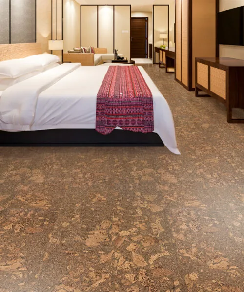 Tasmanian Cork Flooring Bedroom Modern Interior Design Soundproofing Floors