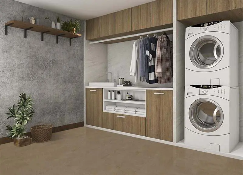 Laundry Room Flooring - Does A Cork Floor Work Well Taupe Leather Forna Cork Floor 3D Rendering Wood Laundry Room Concrete Wall