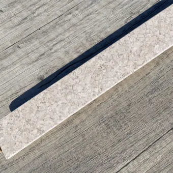 Terrazzo cork flooring t molding transition threshold.