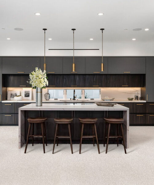 Terrazzo Forna Sustainable White Cork Flooring Kitchen Design