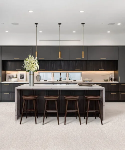 Terrazzo - 25/64&Quot; (10Mm) - Cork Floating (Fte10) Terrazzo Forna Sustainable White Cork Flooring Kitchen Design