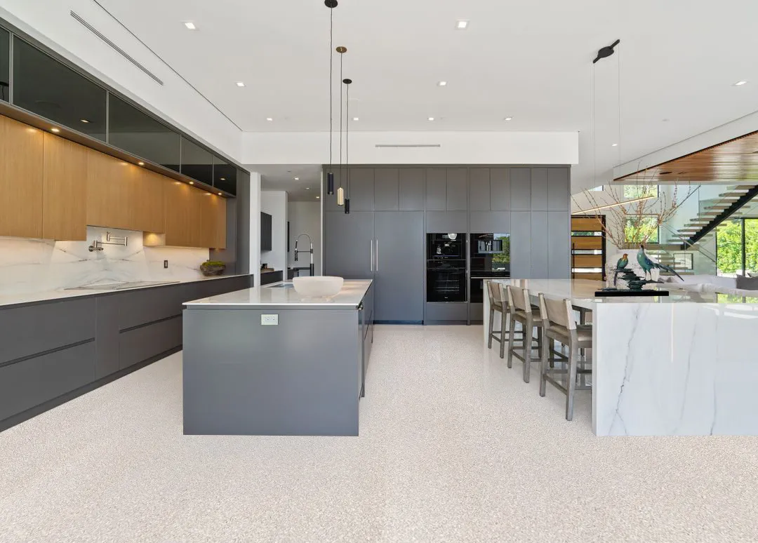 Terrazzo - 25/64&Quot; (10Mm) - Cork Floating (Fte10) Terrazzo White Cork Flooring Kitchen