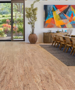 Umber Cork Flooring Swiss Made In Dining Room
