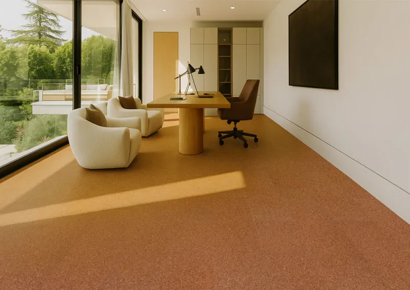 Office Flooring Options - Cork Flooring Venetian Cork Flooring Soft Underfoot Flooring Home Office