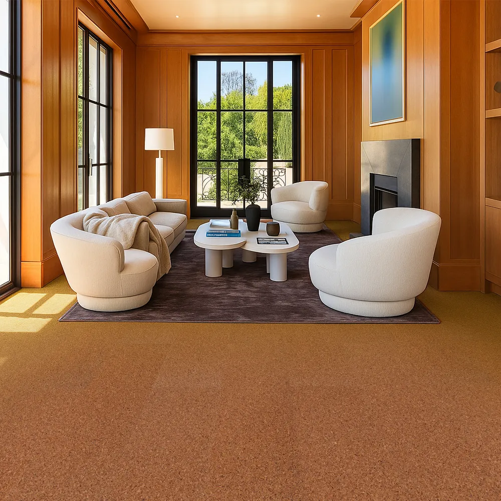 Venetian - 25/64&Quot; (10Mm) - Cork Floating (Fven10) Venetian Cork Flooring Warm Cork Surface Livingroom