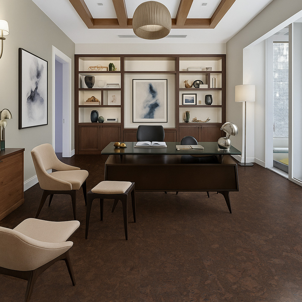 Walnut Burlwood - 5/16&Quot; (8Mm) - Cork Glue Down Tile (Gwbu8) Walnut Burlwood – 5/16″ (8Mm) (Glue Down) - Image 3