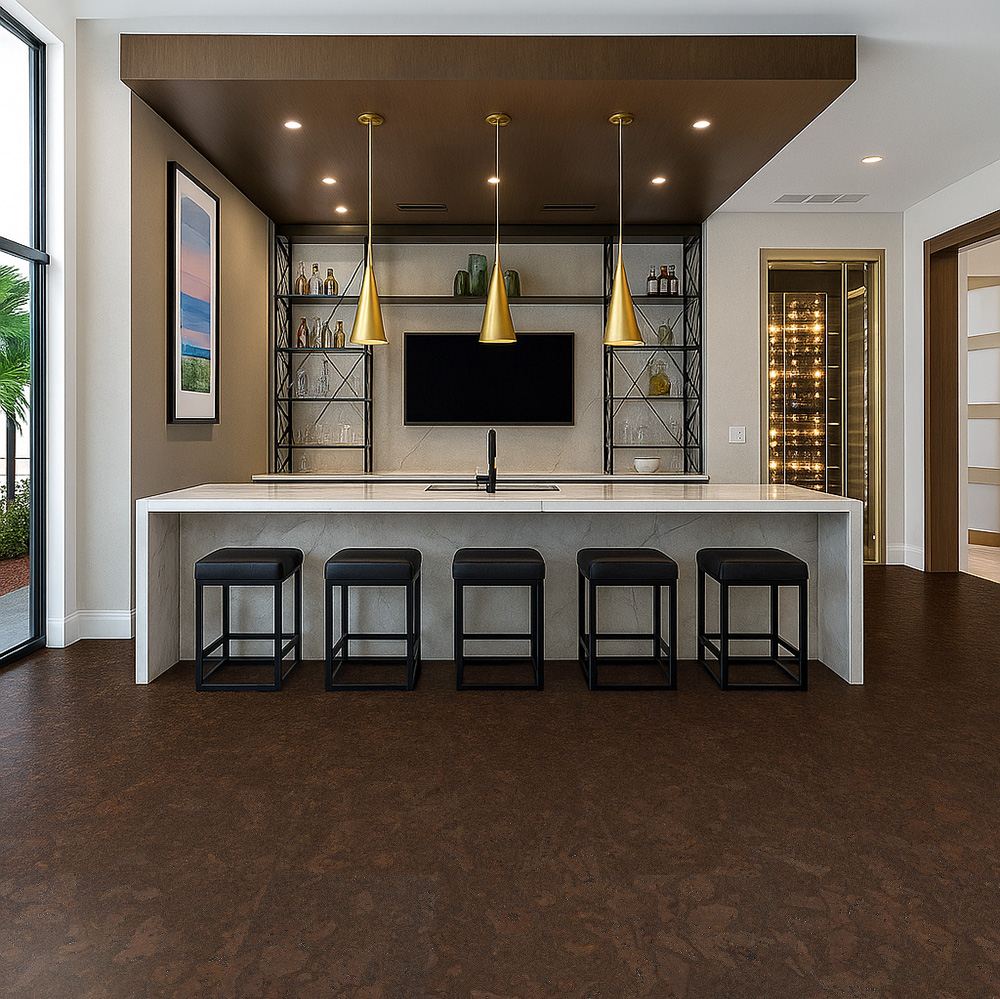 Walnut Burlwood - 5/16&Quot; (8Mm) - Cork Glue Down Tile (Gwbu8) Walnut Burlwood – 5/16″ (8Mm) (Glue Down) - Image 5