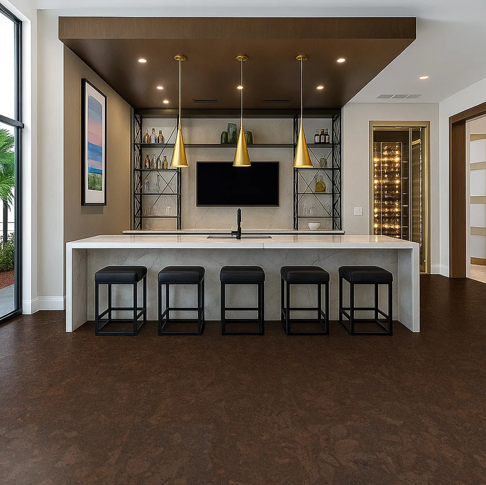 Walnut Burlwood - 5/16&Quot; (8Mm) - Cork Glue Down Tile (Gwbu8) Walnut Burlwood – 5/16″ (8Mm) (Glue Down) - Image 5