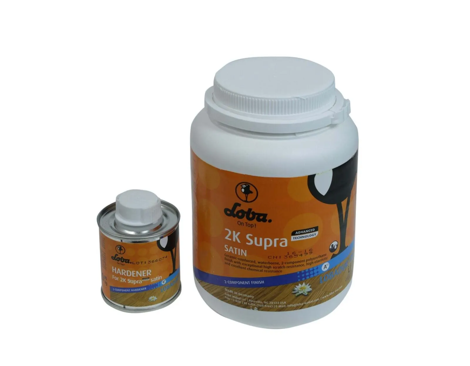 Water based Polyurethane Loba 2K Supra A.T. at Litre no yellowing scratch resistance.