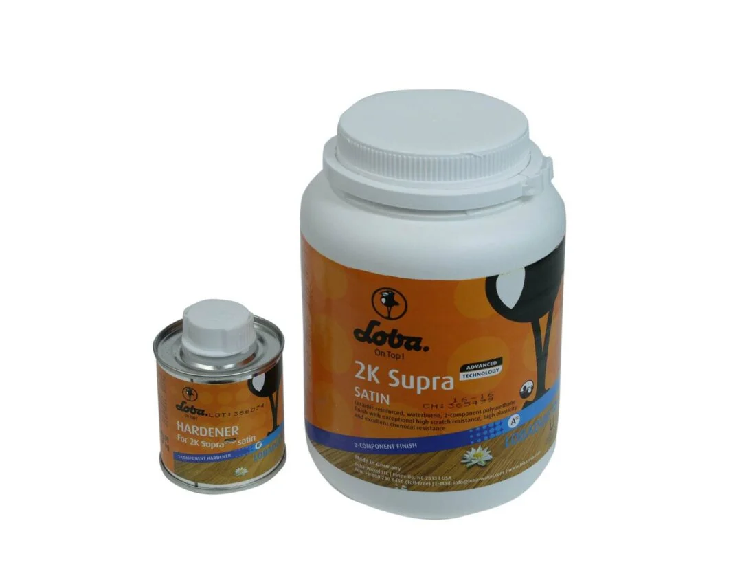 Loba 2K Supra A.t. Litre - Top Layer Water-Based Polyurethane (Lobal) Water Based Polyurethane Loba 2K Supra A.t. At Litre No Yellowing Scratch Resistance