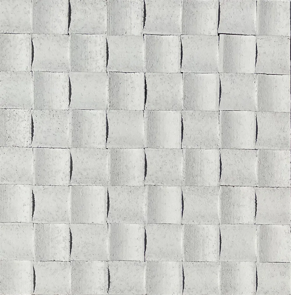 Wave White - 25/32” (20Mm) - 3D Cork Wall Panels (Wwwh20) Wave White 3D Acoustic Wall Panels