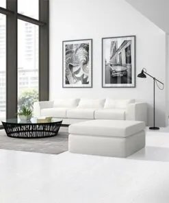 White Bamboo Colour Floor Interior Modern Design Loft
