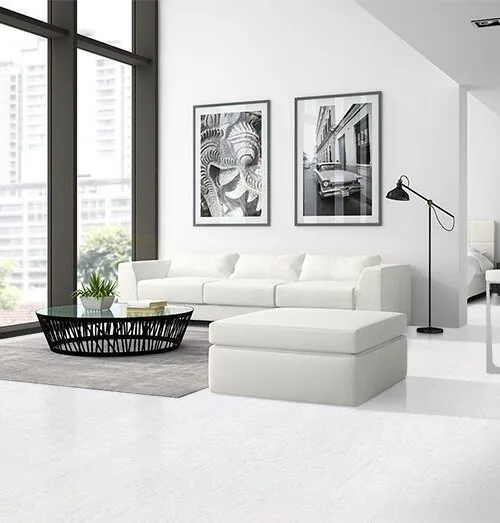 White Bamboo - 1/2&Quot; (12Mm) - Cork Floating (Fwb12) White Bamboo Colour Floor Interior Modern Design Loft
