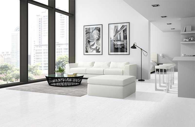 White Bamboo Colour Floor Interior Modern Design Loft