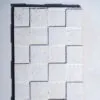 White cubes 3D white natural cork wall tiles acoustic.
