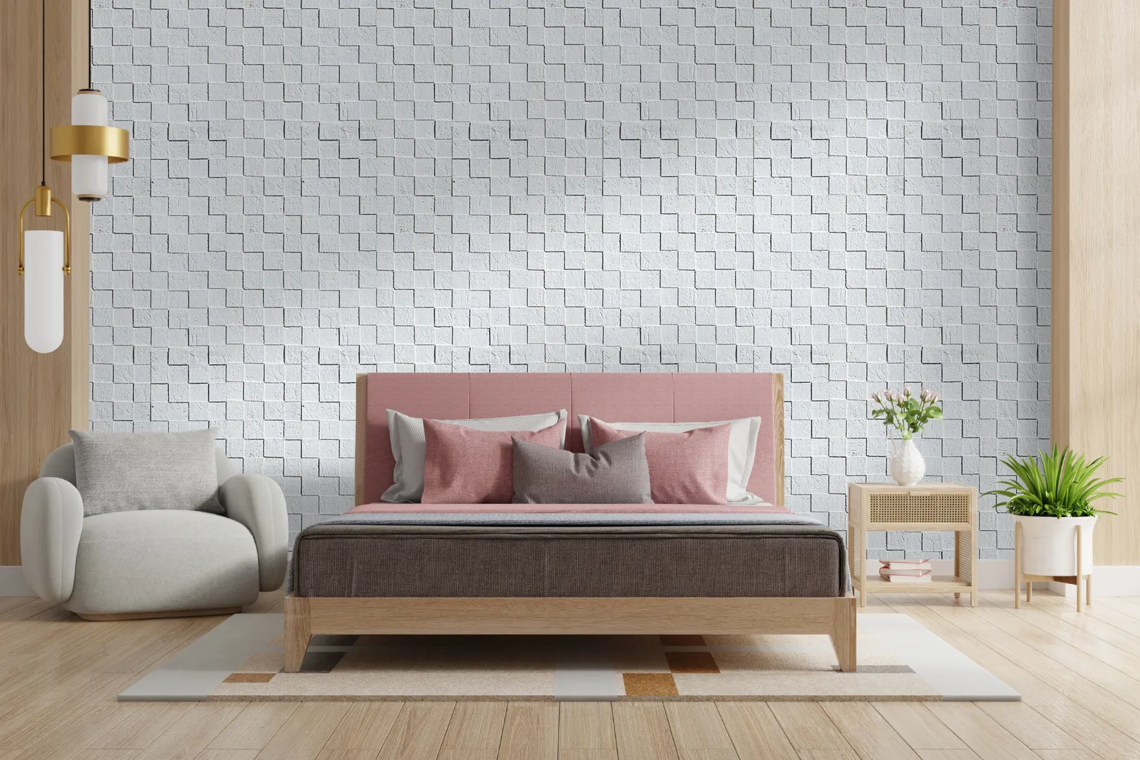 White Cubes - 25/64&Quot; (10Mm) - Cork Wall Tile (Wwcu10) White Cubes Cork Panels Acoustic Wall Tiles For Soundproof Bedrooms
