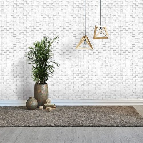 white cubes peel and stick sound absorbing cork wall panels living room grey floor