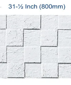 white curbs wall panel size