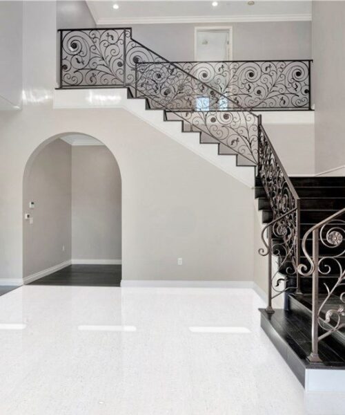 White Floor Bamboo Cork Floating Clic