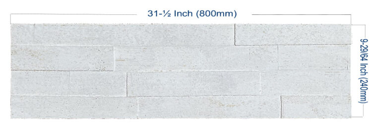 Whitewash Brick – 9/32″ (7mm) (Wall Tile)