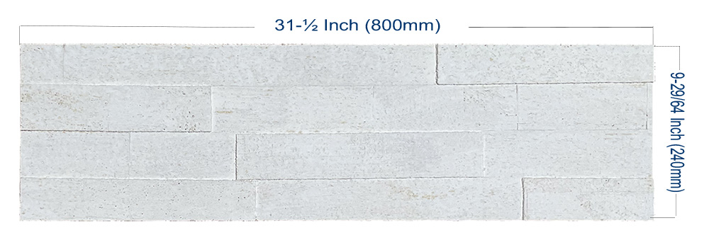 Pickling White Cork Brick Wall Tile - THE HABITUS COLLECTION