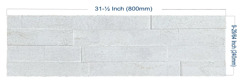 Whitewash Brick Cork Wall Tile Size