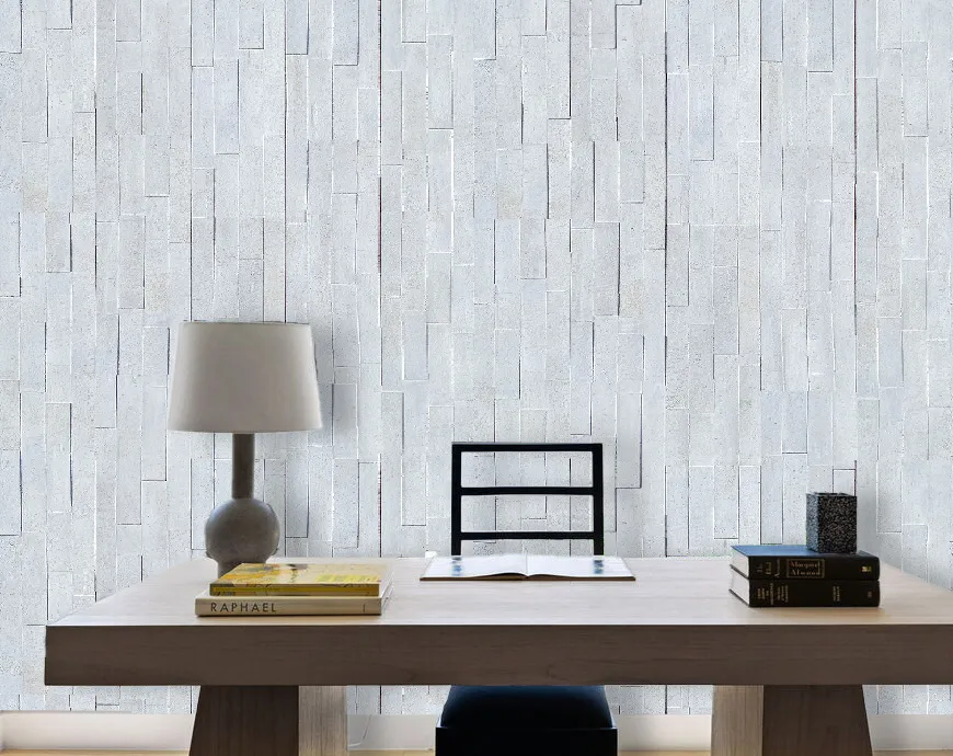 Whitewashed Brick Cork Acoustic Tiles For Offices
