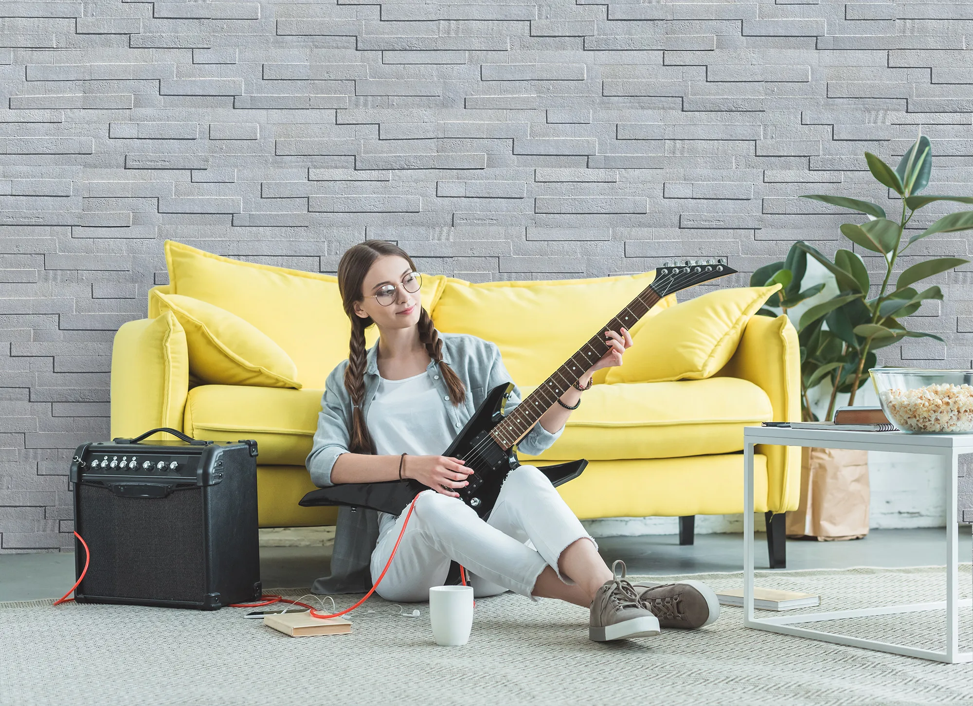 Whitewashed Brick Forna Cork Wall Tiles Home Soundproofing Inexpensive