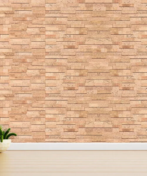 Wood Bricks - 23/64&Quot; (7Mm) - Cork Wall Tile (Wwobr7) Wood Brick Acoustic Cork Wall Tiles 3D Sound Diffuserjpg