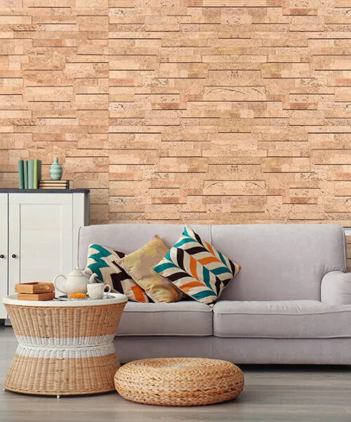 wood brick acoustic cork wall tiles office sound-absorbing panels