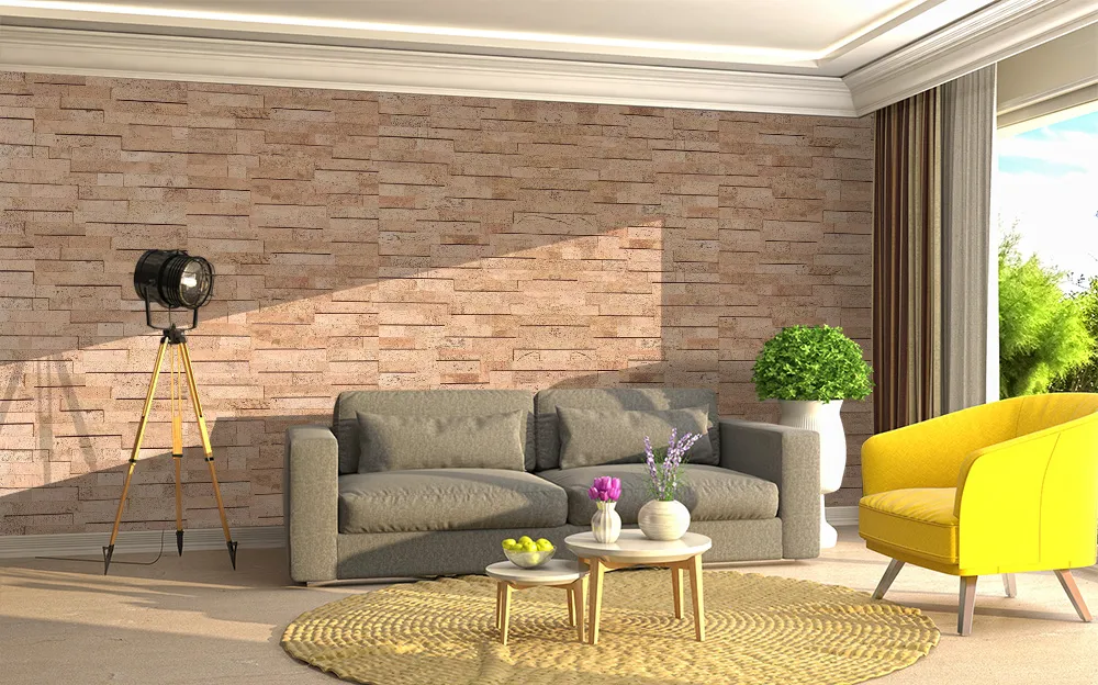Wood Bricks Cork Wall Tile For Office Acoustic Diffusion Panels