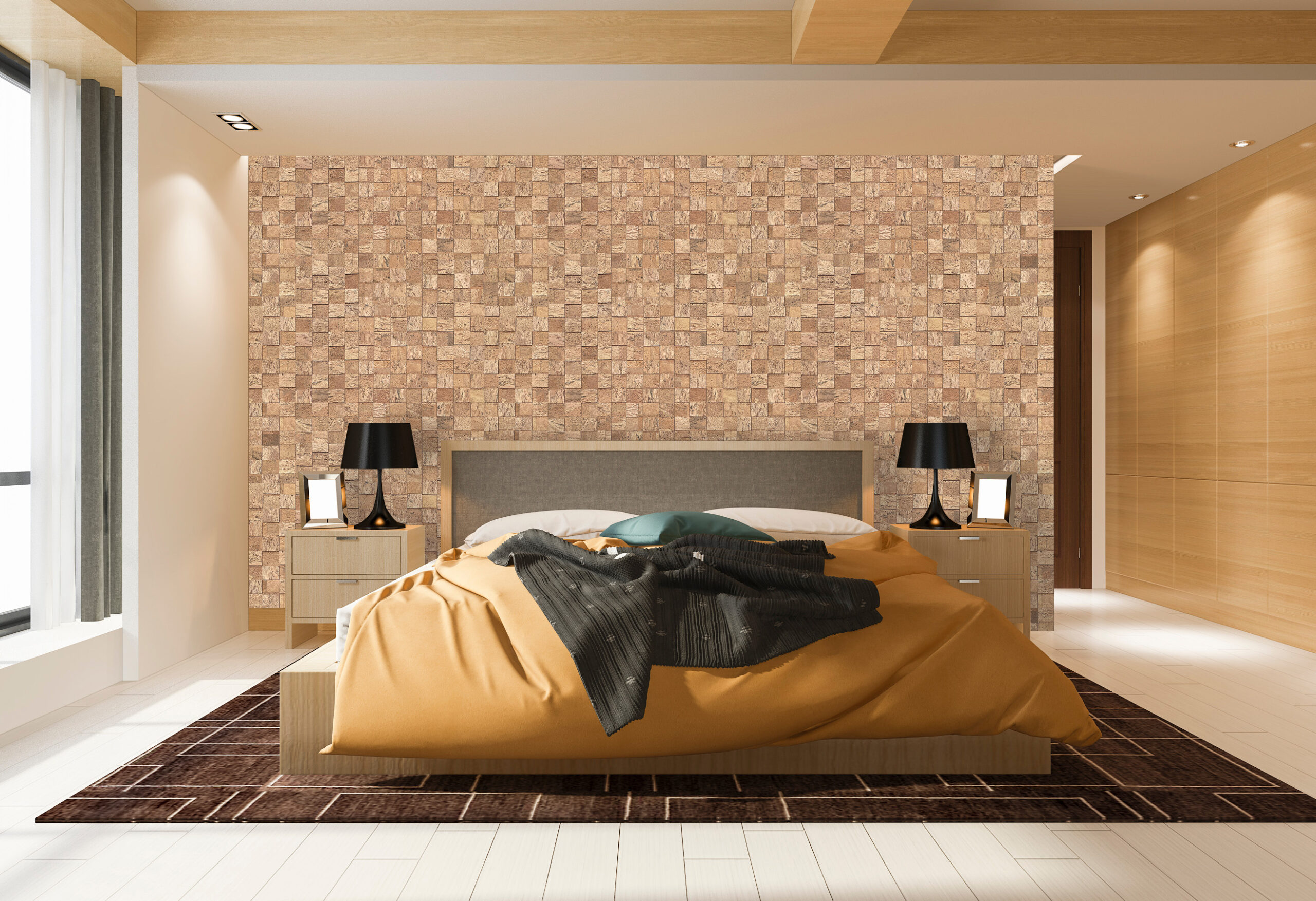 Wood Cubes - 25/64 (10mm) - Cork Wall Tiles (WWoCu10) - ICork Floor